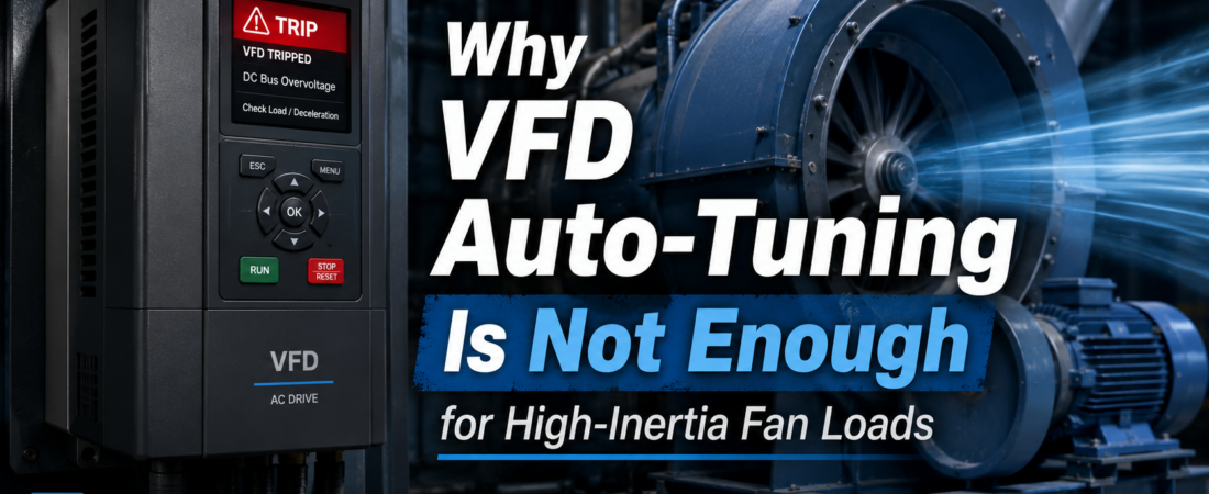 Why VFD Auto-Tuning Is Not Enough for High-Inertia Fan Loads