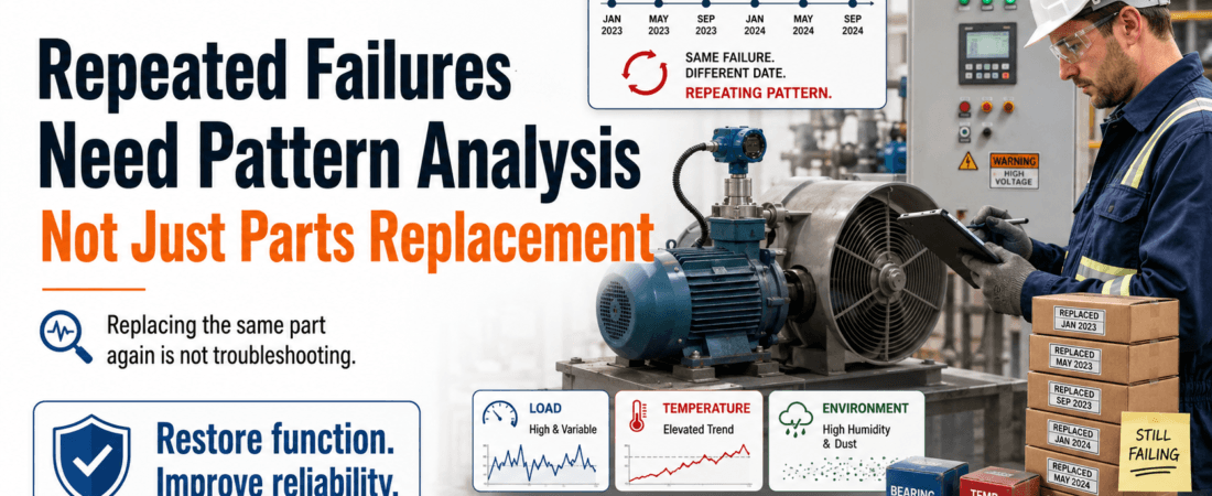 Repeated Failures Need Pattern Analysis, Not Just Parts Replacement