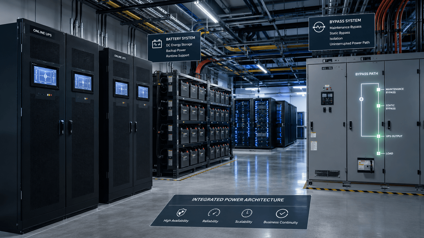 UPS Topologies and Bypass Design