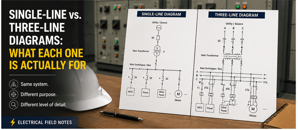 Single-Line vs. Three-Line Diagrams: What Each One Is Actually For